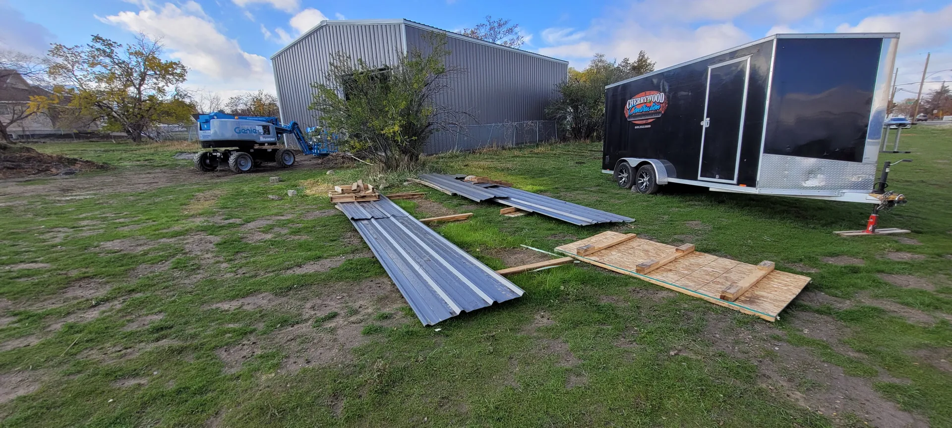 Modern garage interior with organized storage